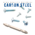 Carbon Steel Phillips Cross Recessed Pan Head Triangular Tooth Lock Thread Locking Screw Set M4 M5 M6 Self-tapping Screws